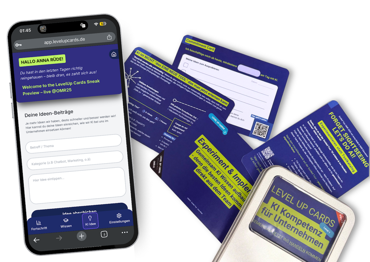 LevelUp Cards - KI Kompetenz für das ganze Unternehmen